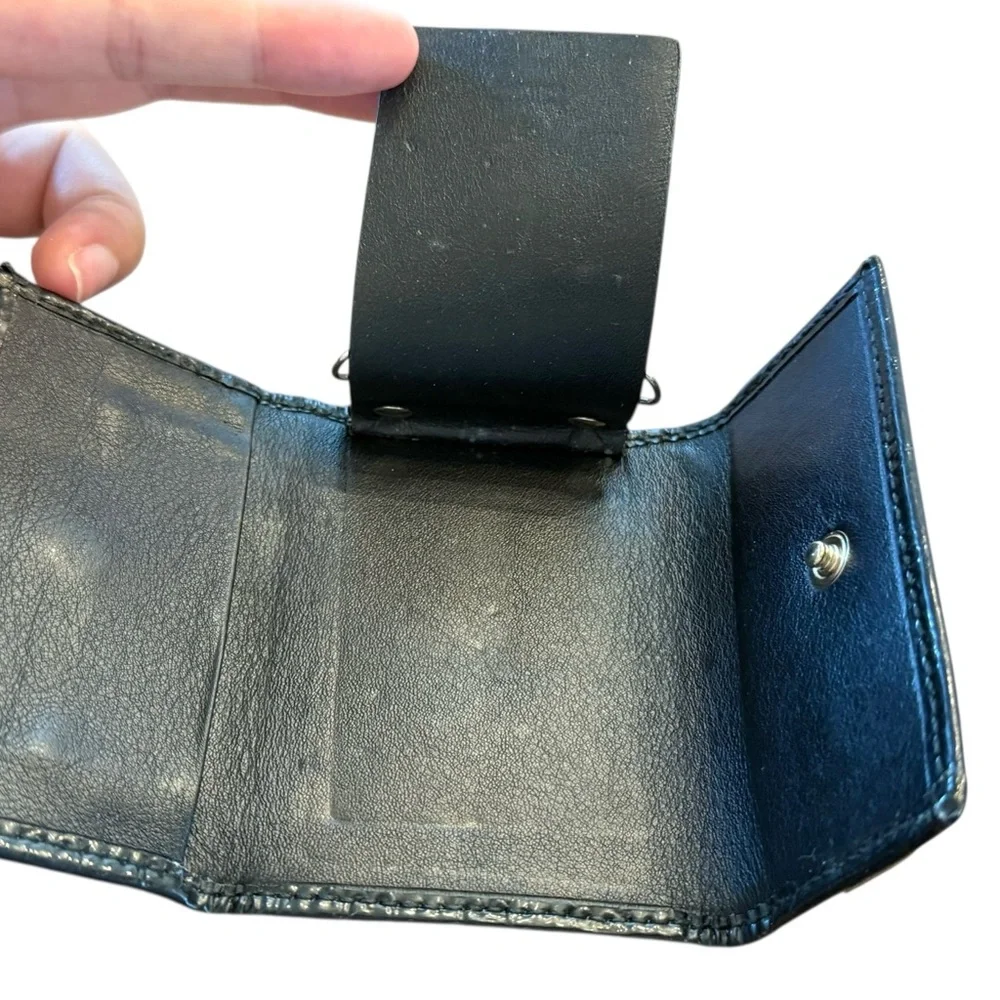 GUCCI Black Patent Leather Micro Guccisima Six Key Holder / Case EUC 🖤